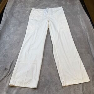 Carhartt Mens Ripstop Work‎ Cargo Pants Tall L White Drawstring Pockets